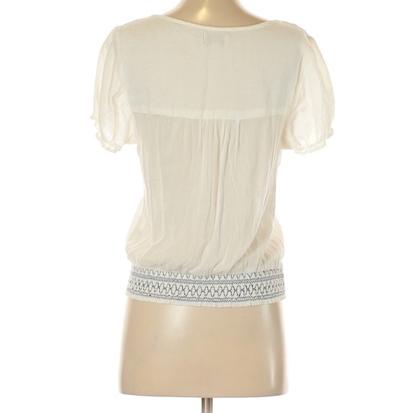 EUC American Eagle embroidered peasant top size XS - Picture 2 of 2